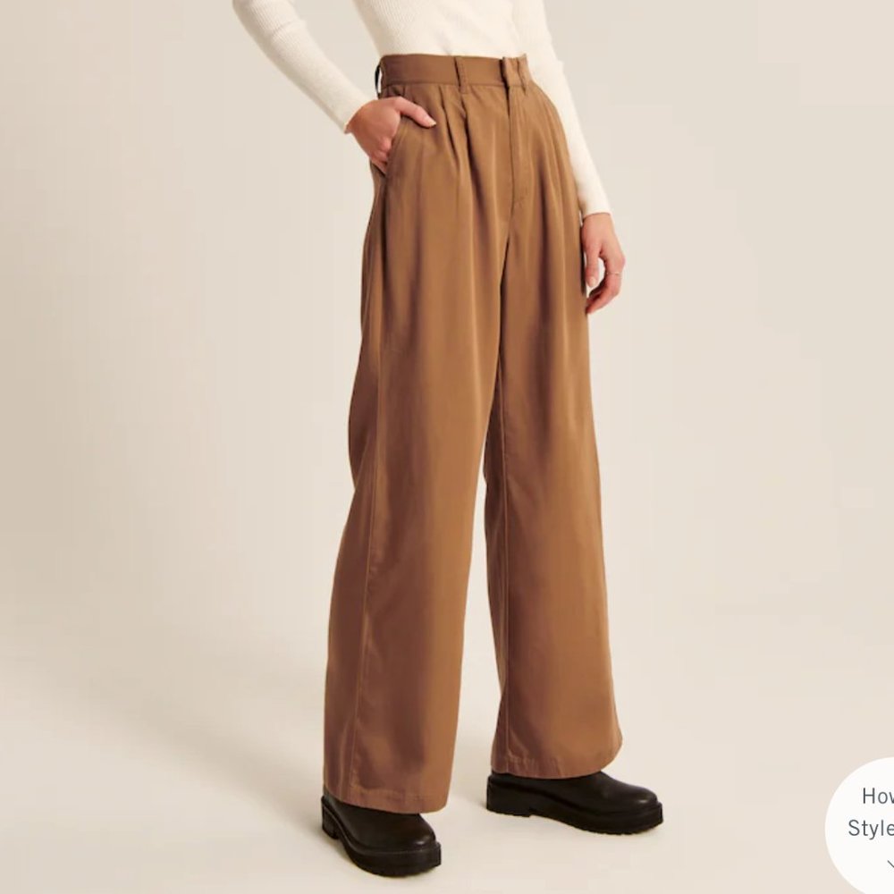 Abercrombie & Fitch Women's Tailored Wide-Leg Pants
